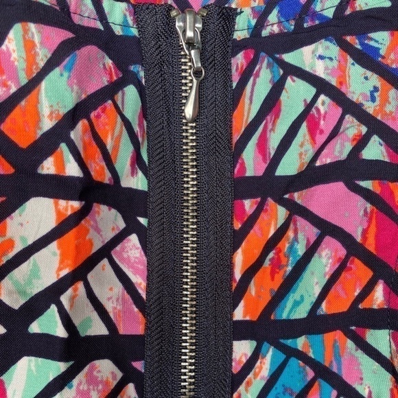 BEBOP midi racerback dress size medium in fun bright colors. Back zipper. EUC!! - Picture 2 of 16